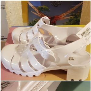 American Apparel woven jelly heel